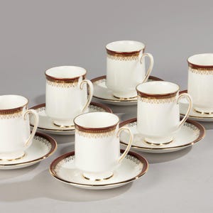 Set mit 6 Kaffeetassen – Royal Albert – Holyrood