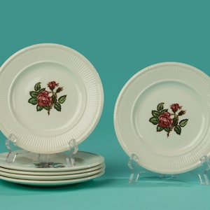 Set mit 6 Kuchentellern – Wedgwood – Moss Rose Ø16 cm