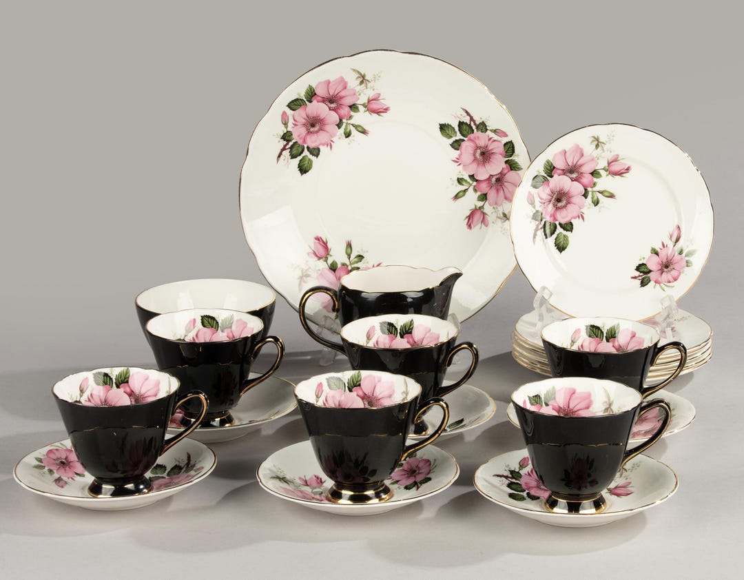 15 piece Tea And Cake Set Old Royal Pink Roses Etsy 15-piece-tea-and-cake-set-old-royal-pink-roses-etsy