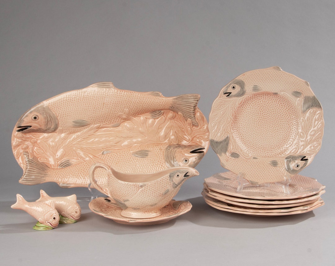 10piece Fish Service Melba Ware Etsy