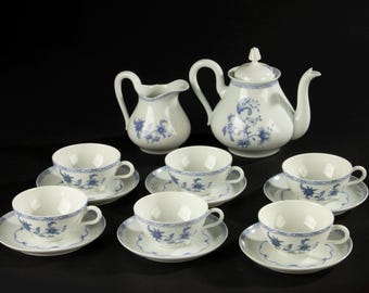 8-Piece Tea Set - Porcelaine de Paris Limoges - Vieux Chine