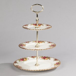 3-Tier Cake Stand - Royal Albert - Old Country Roses