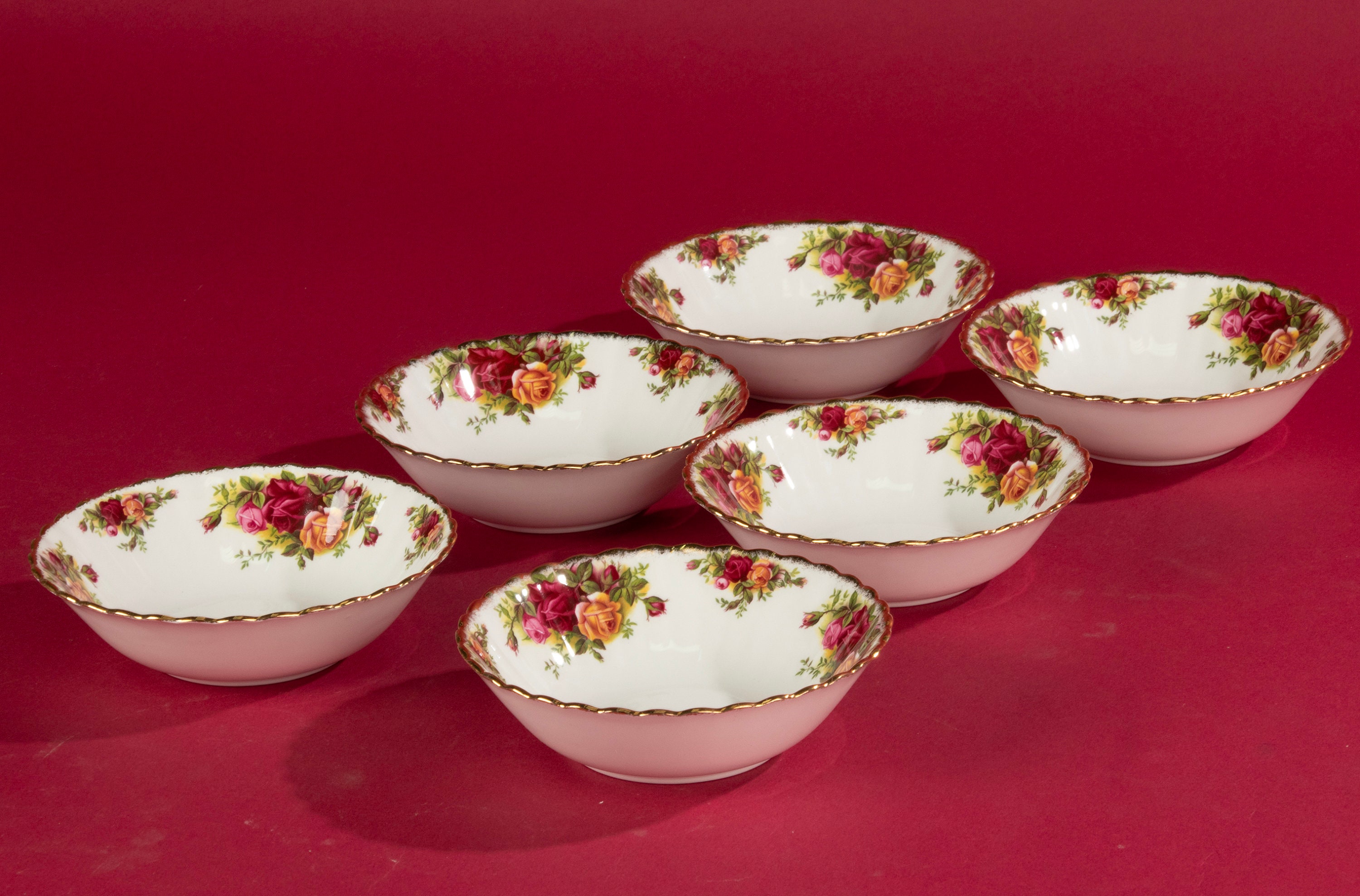 Set of 6 Bowls - Royal Albert - Old Country Roses - Ø16 Cm - Etsy