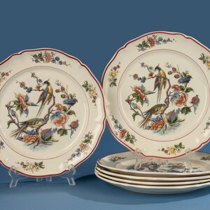 Set of 6 Dinner Plates - Villeroy & Boch - Paradise Bird - Etsy