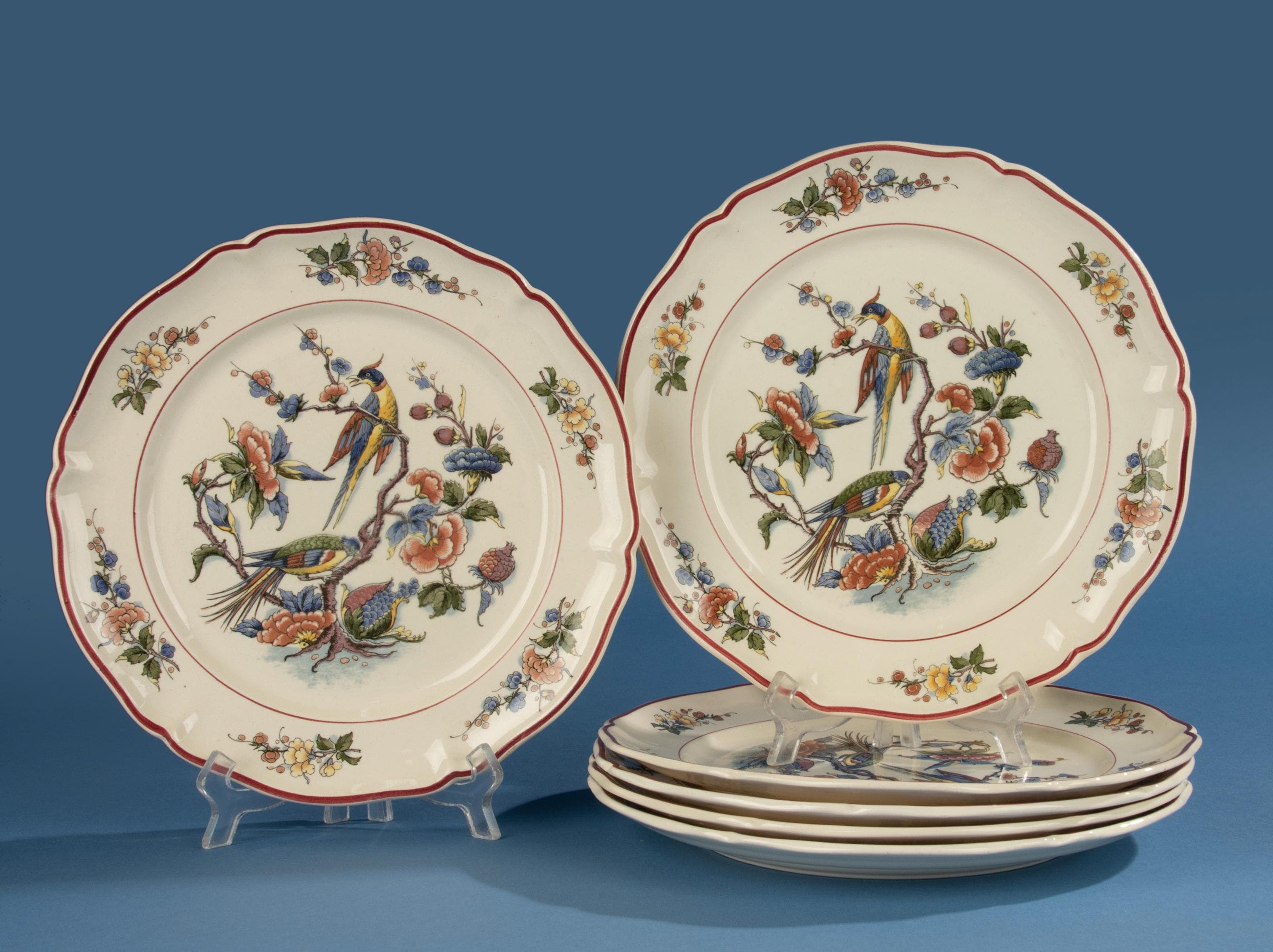 Set of 6 Dinner Plates - Villeroy & Boch - Paradise Bird - Etsy