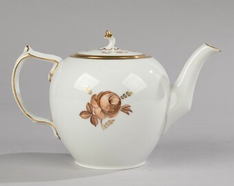 Tea Pot - Royal Copenhagen - Brown Rose