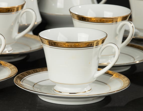 10-piece Tea Set - Noritake - Legacy Gold - Etsy