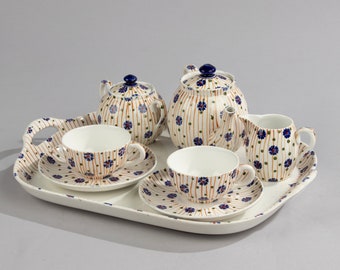 Vintage Ceramic Tête â Tête Tea Set - Société Céramique Maestricht