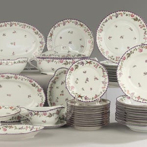 Servizio da tavola antico da 40 pezzi - Württemberg - Dekor Buckingham