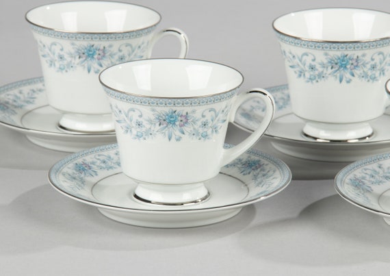 ノリタケ ブルーヒル ティーカップ＆ソーサー 5客セット - Etsy 日本