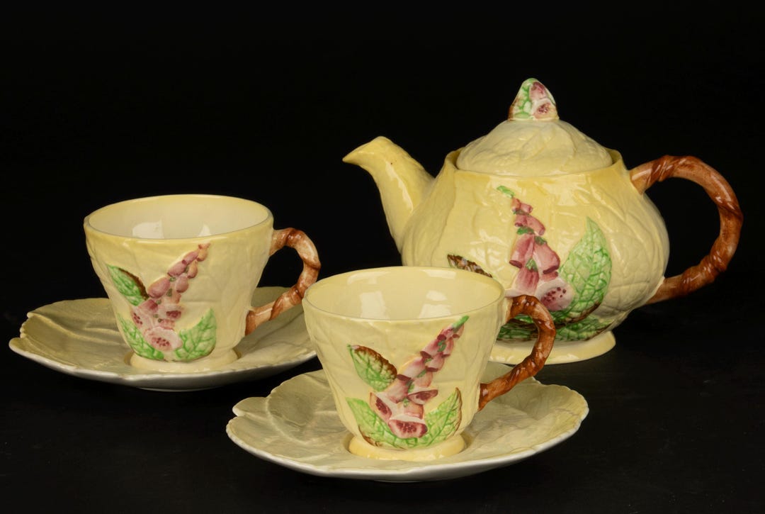 3-piece Tea Set - Carlton Ware - Foxglove - Tea for Two - Etsy