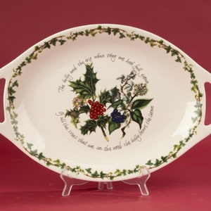 Large Serving Plate - Portmeirion - The Holly & The Ivy