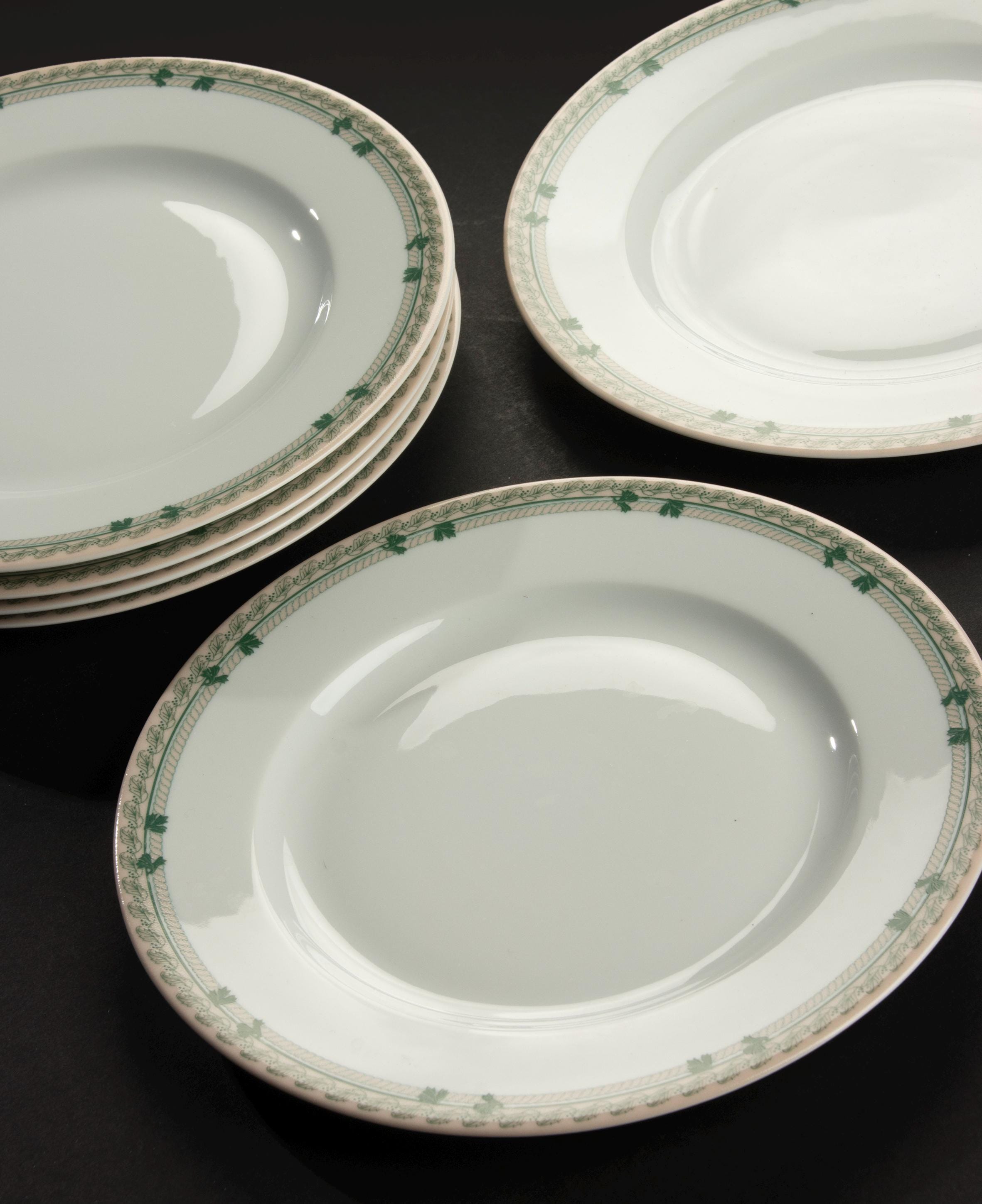 朝食用プレート6枚セット - Philippe Deshoulieres Limoges - Chêne