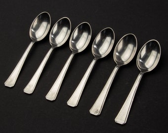 Set of 6 Coffee Spoons - Wiskemann - Silver Plated
