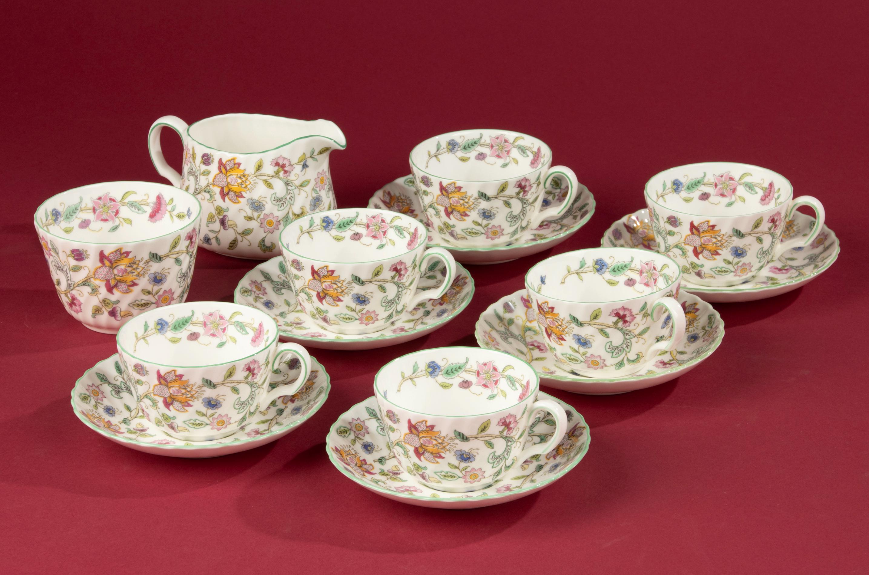 8-piece Tea Set - Minton - Haddon Hall - Etsy