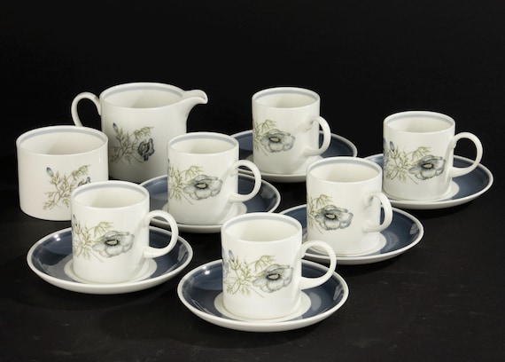 8 Piece Coffee Set - Wedgwood - Glen Mist - Susie Cooper - Etsy