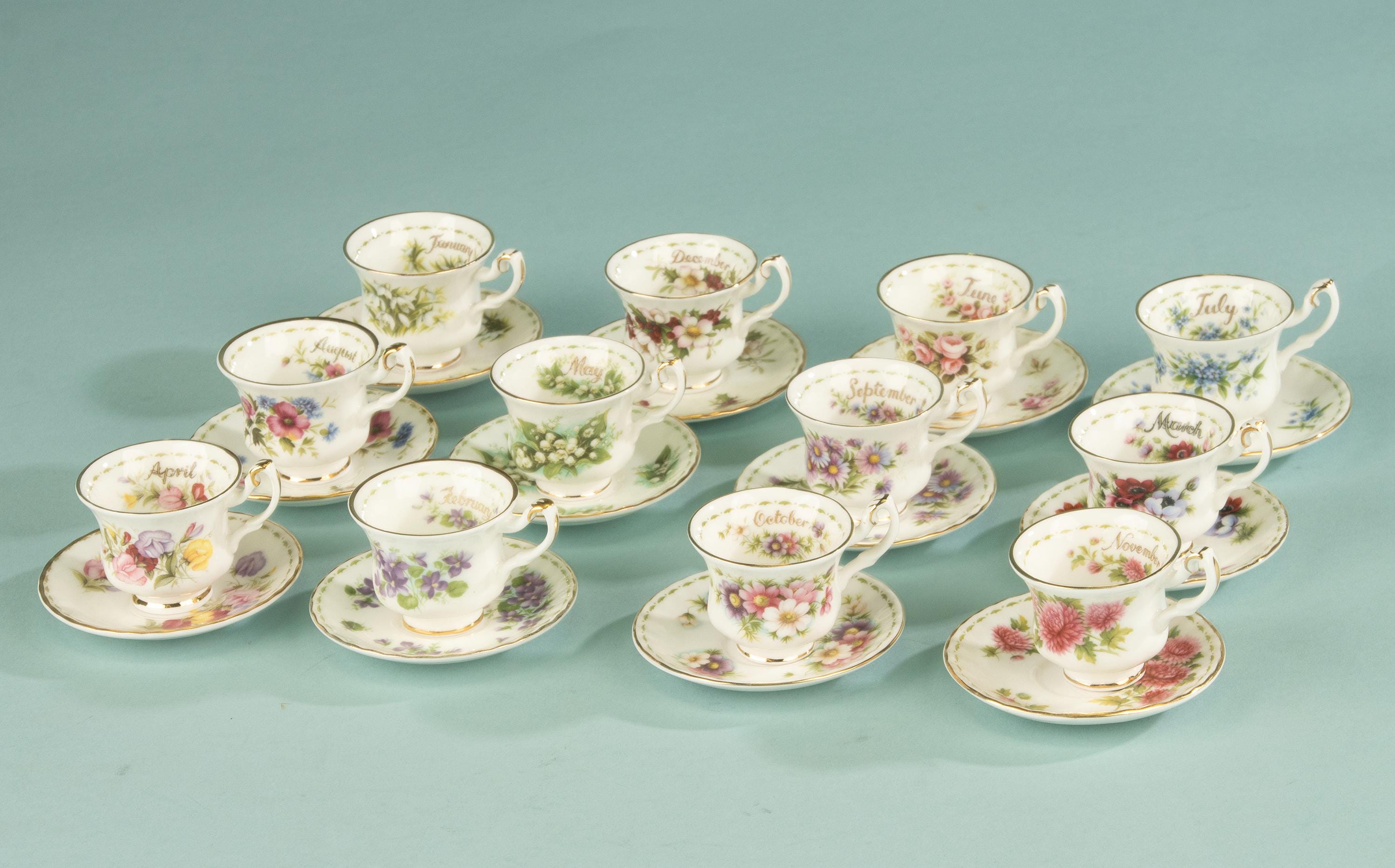 Royal Albert Flower of Month - Etsy