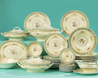 62-Piece Set Dinnerware - Royal Doulton - Lillian