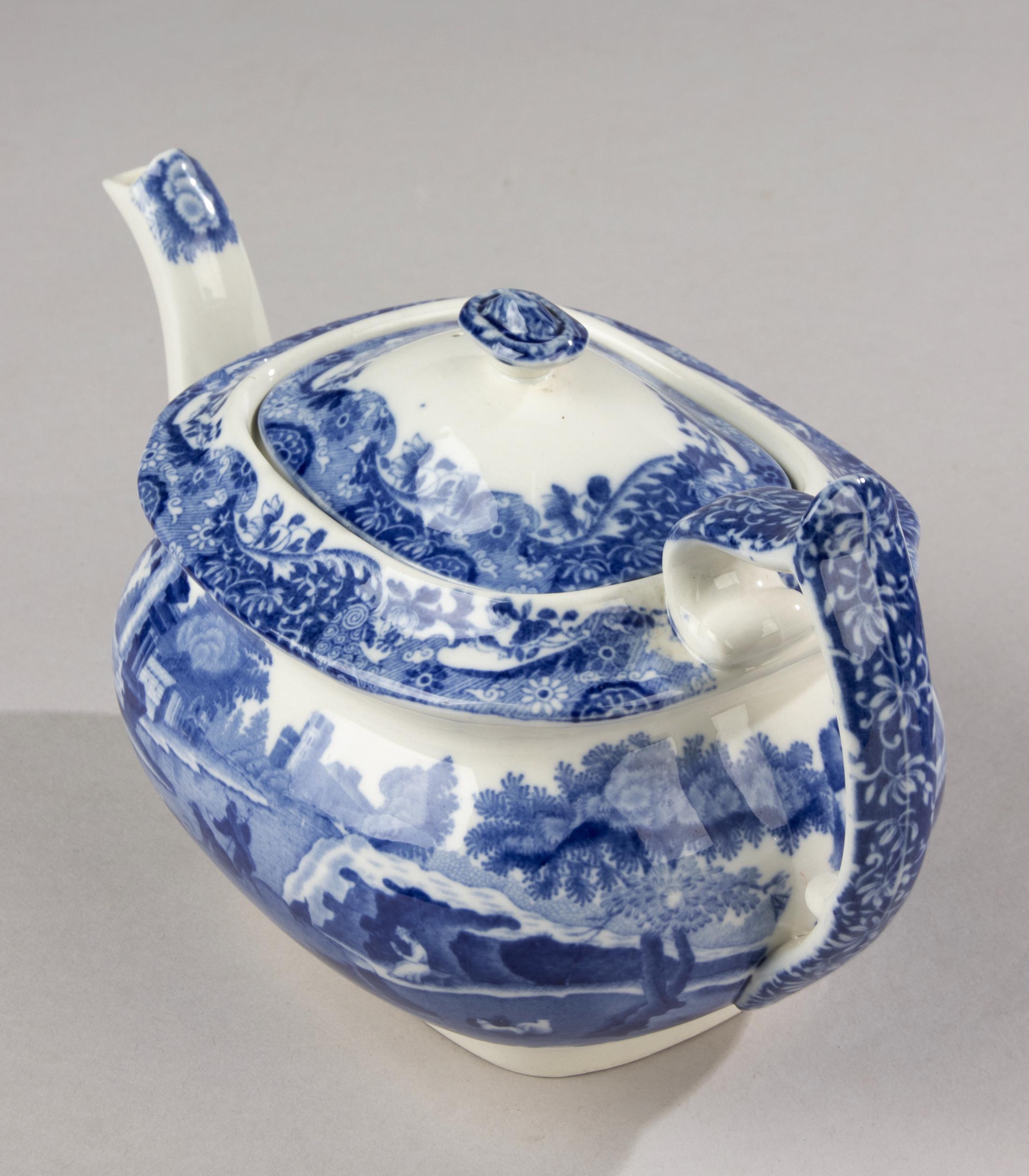 spode ティーポットとクリーマーセット Spode スポード ブルーイタリアン 3点 ティーポット シュガー