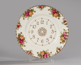 Clock Plate - Royal Albert - Old Country Roses