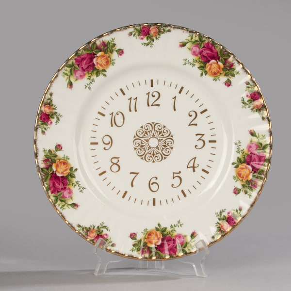 Clock Plate - Royal Albert - Old Country Roses