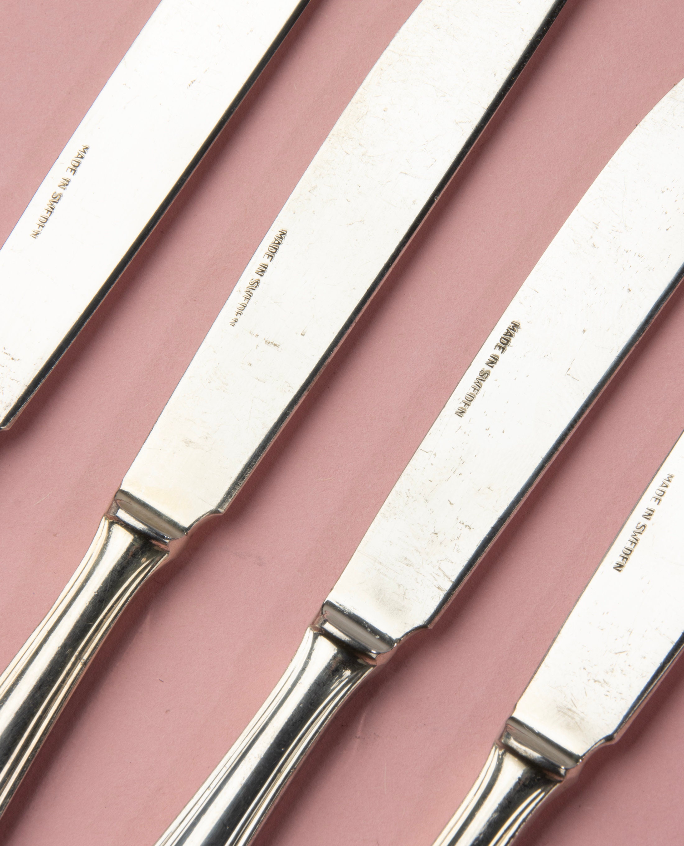 シルバー925 銀製　テーブルナイフ　6本 シルバーメッキテーブルナイフ6本セット - BMF - Etsy 日本