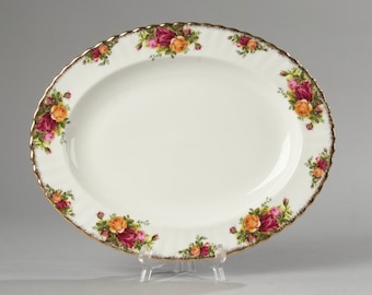 Oval Serving Plate - Royal Albert - Old Country Roses