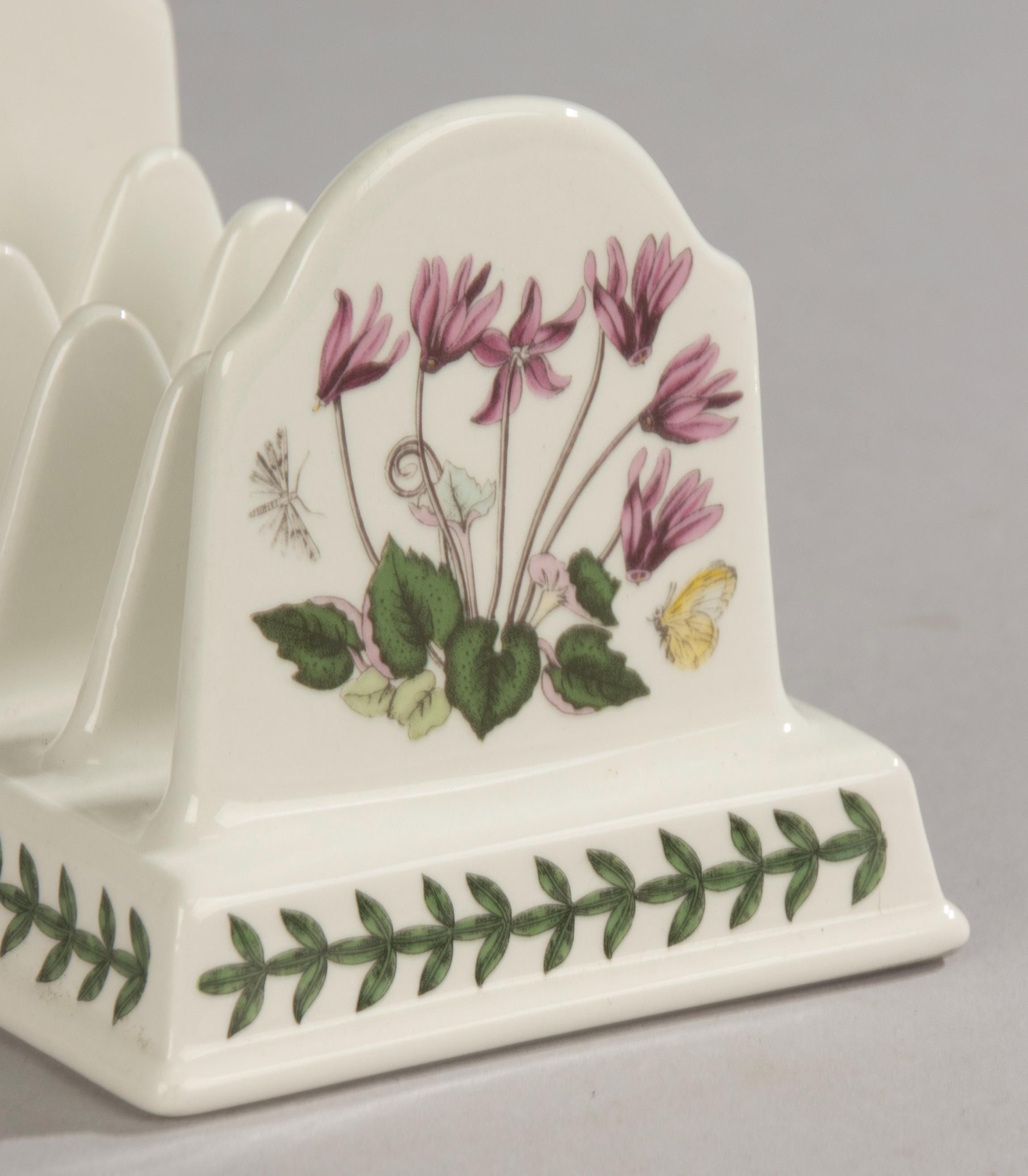【美品】英国製　ポートメリオン★ボタニックガーデン★トーストラック Toast Rack - Portmeirion - the Botanic Garden - Etsy UK