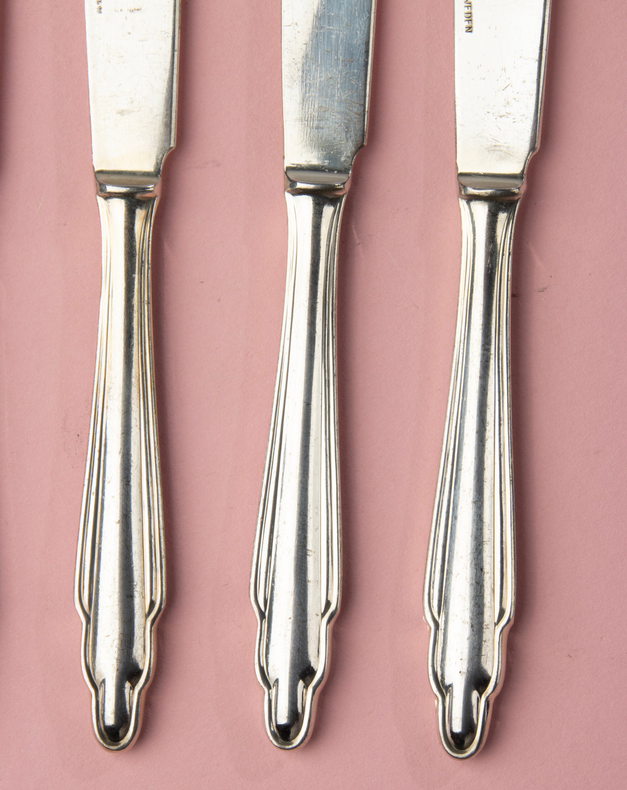 シルバー925 銀製　テーブルナイフ　6本 シルバーメッキテーブルナイフ6本セット - BMF - Etsy 日本