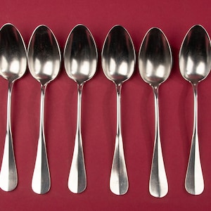 Set of 6 Silver Plated Table Spoons