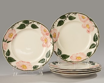 Juego de 6 platos de desayuno - Villeroy & Boch - Rosa Silvestre