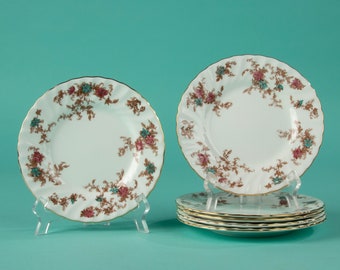 Set of 6 Cake Plates - Minton - Ancestral