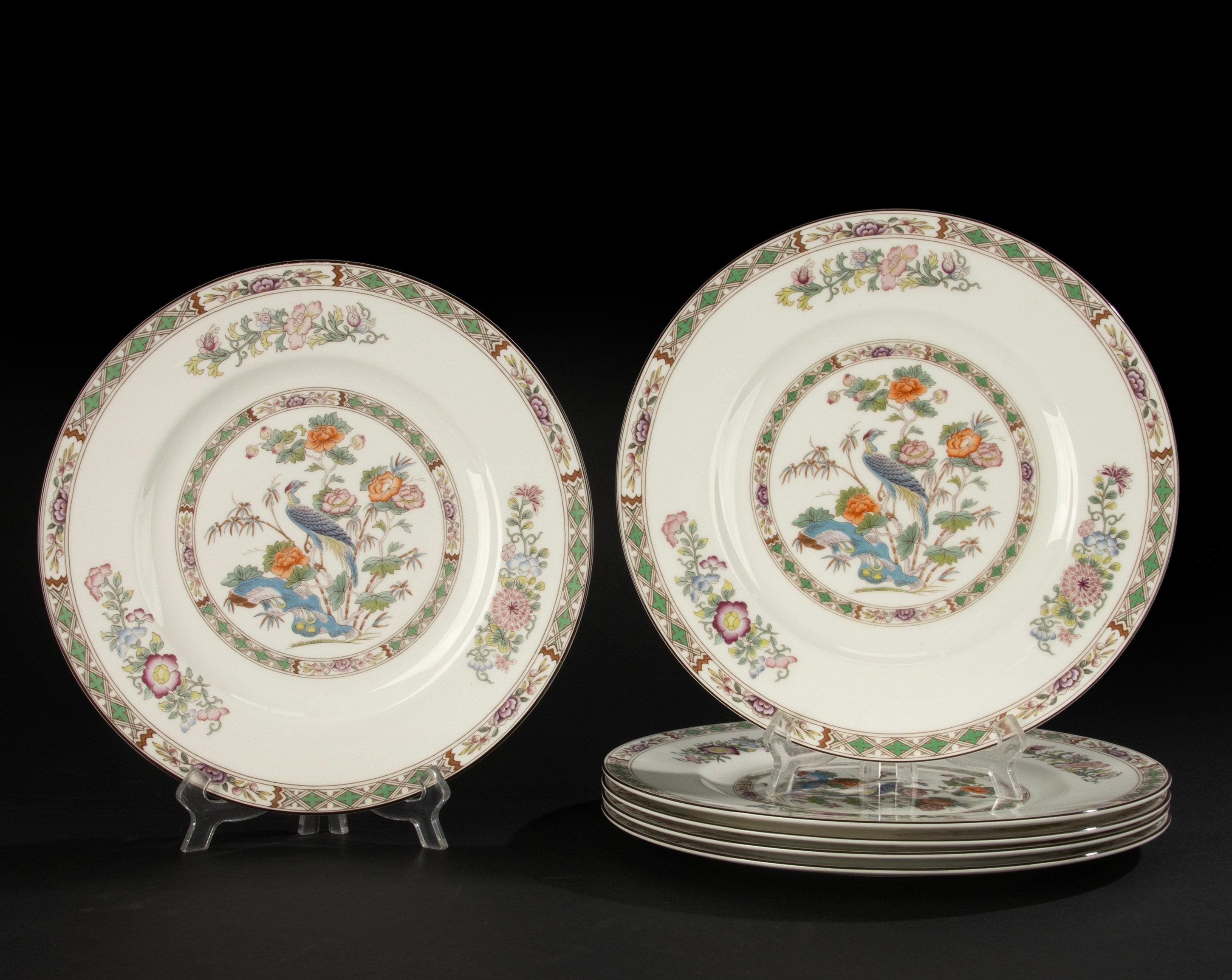 Wedgwood Kutani Crane Dinner Set - Etsy