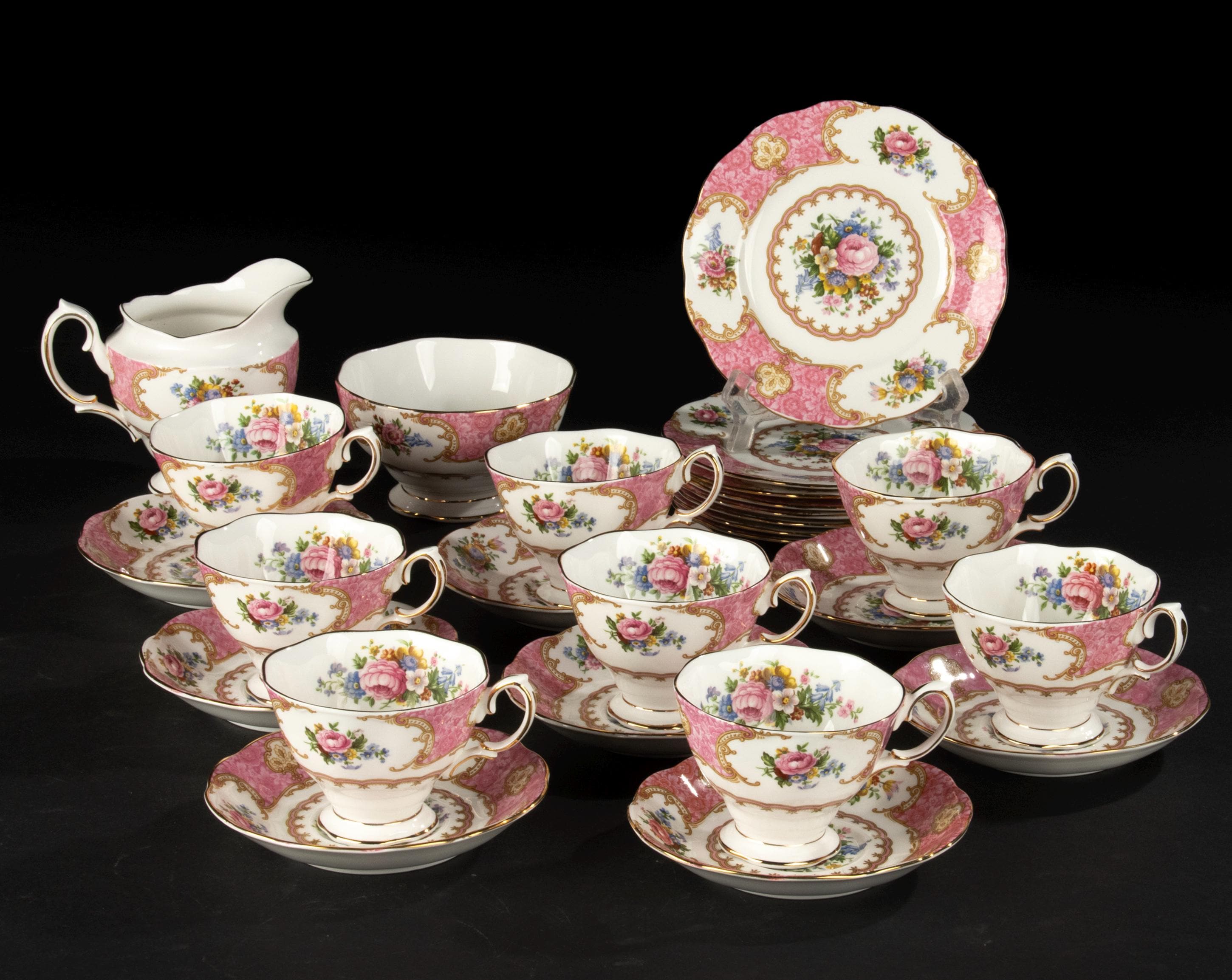 18-piece Tea Set - Royal Albert - Lady Carlyle - Etsy