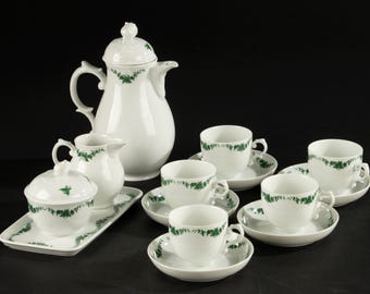 Juego de café de 9 piezas - Porcelana Furstenberg