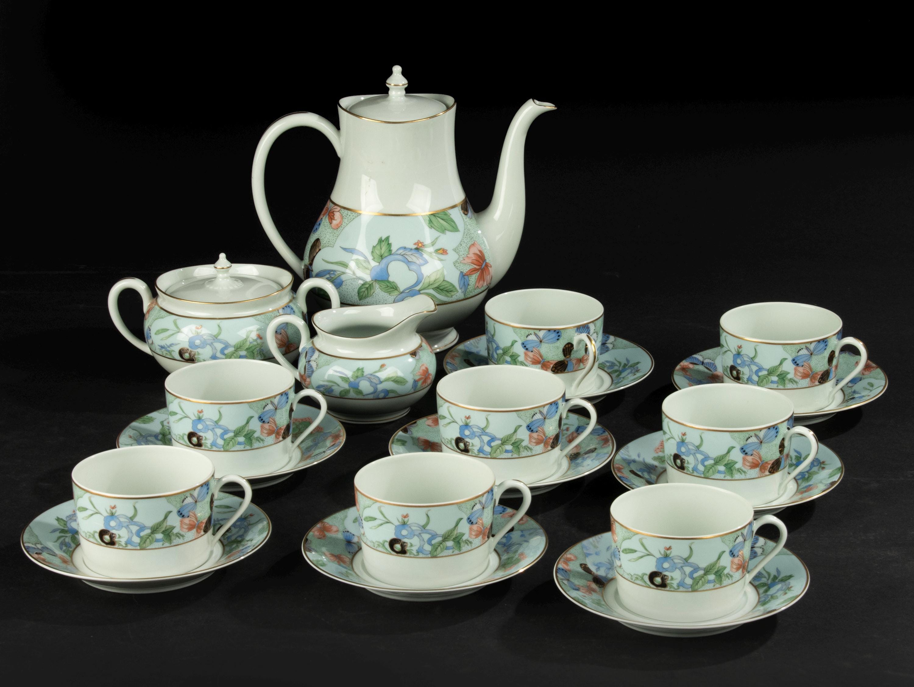 11-piece Tea Set - Haviland Limoges - Madoura - Etsy