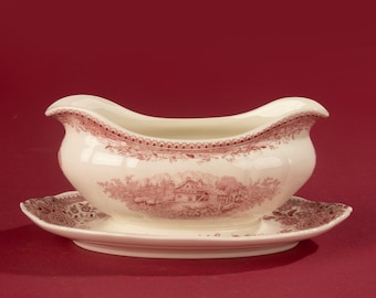 Villeroy Boch Burgenland Green Selection Serving Plate Sauce Boat