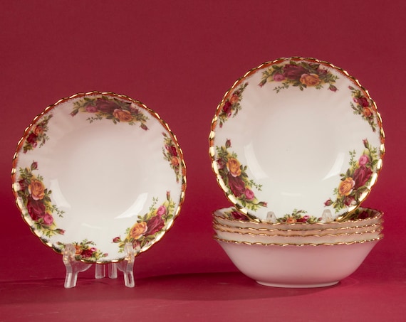 Set of 6 Bowls - Royal Albert - Old Country Roses - Ø16 Cm - Etsy