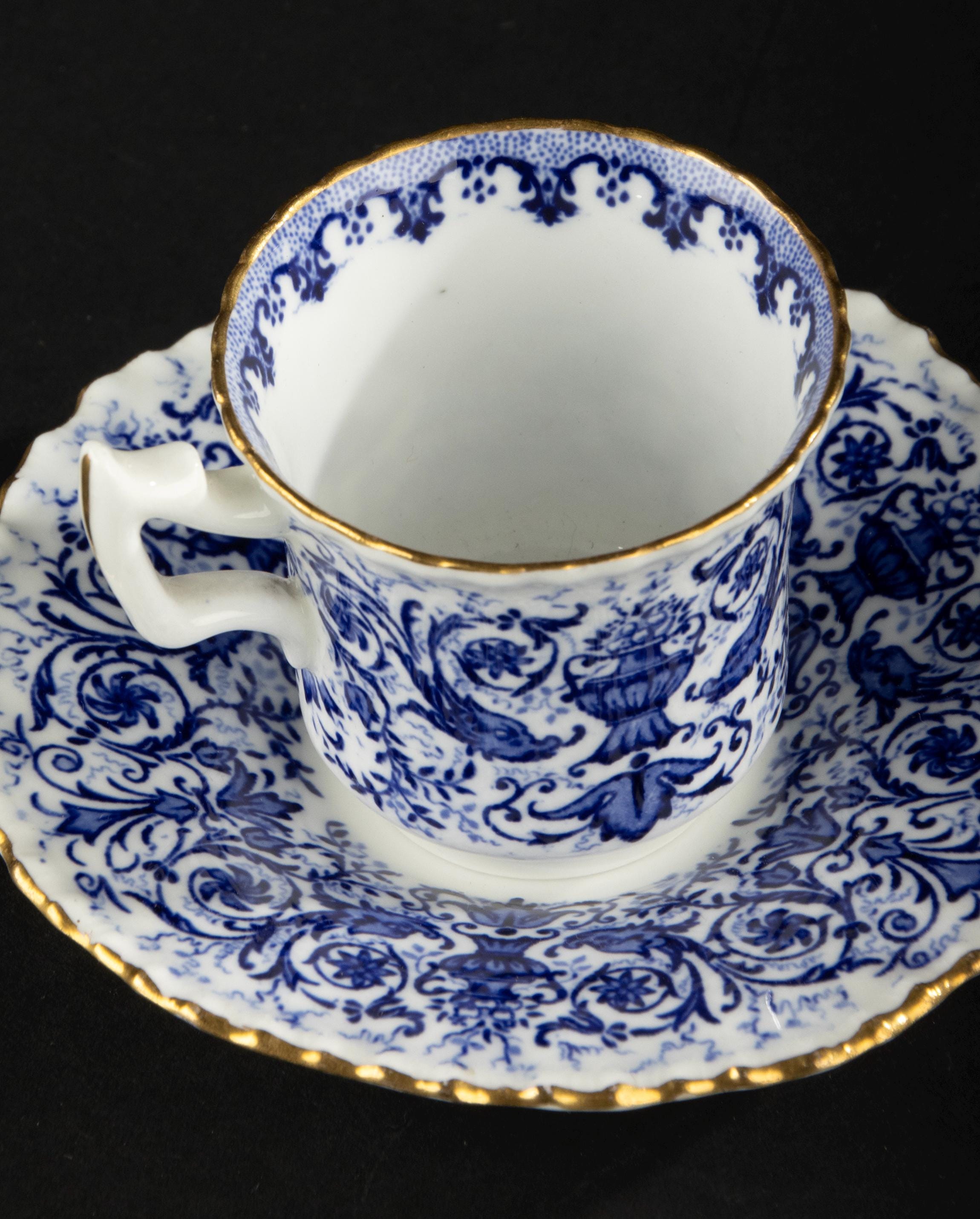 Antique Coffee Cup - Coalport - Porcelain - Sabrina - Etsy