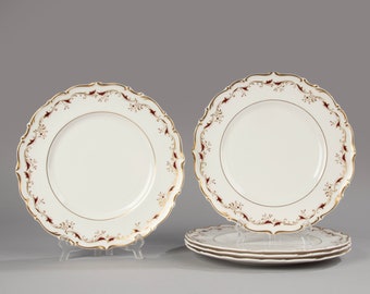 Set of 5 Dinner Plates - Royal Doulton - Strasbourg