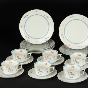 Set of 6 Breakfast Trios - Fifties - Kronach Bavaria