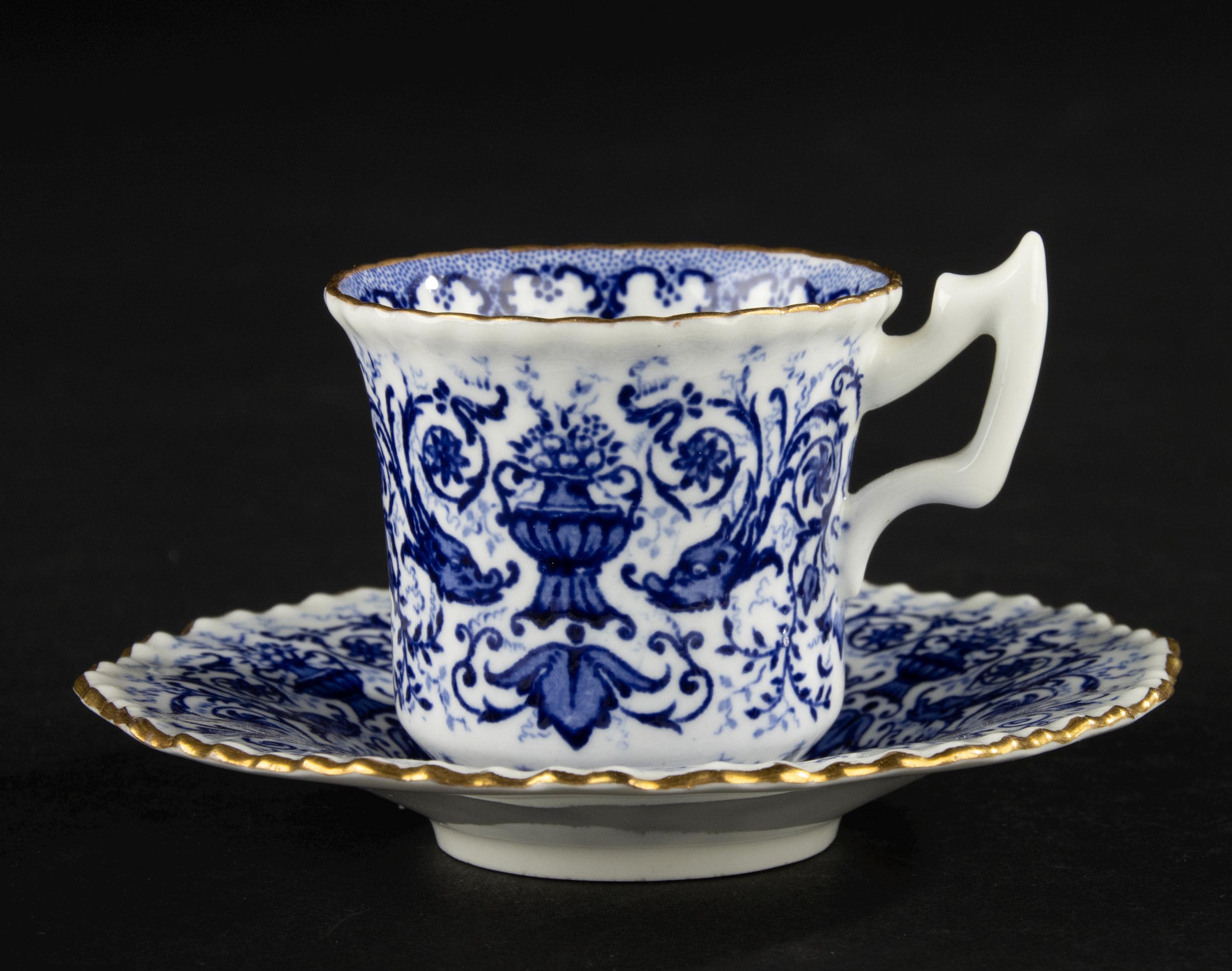 Antique Coffee Cup - Coalport - Porcelain - Sabrina - Etsy