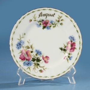 Cake Plate - Royal Albert Flower of the Month - August