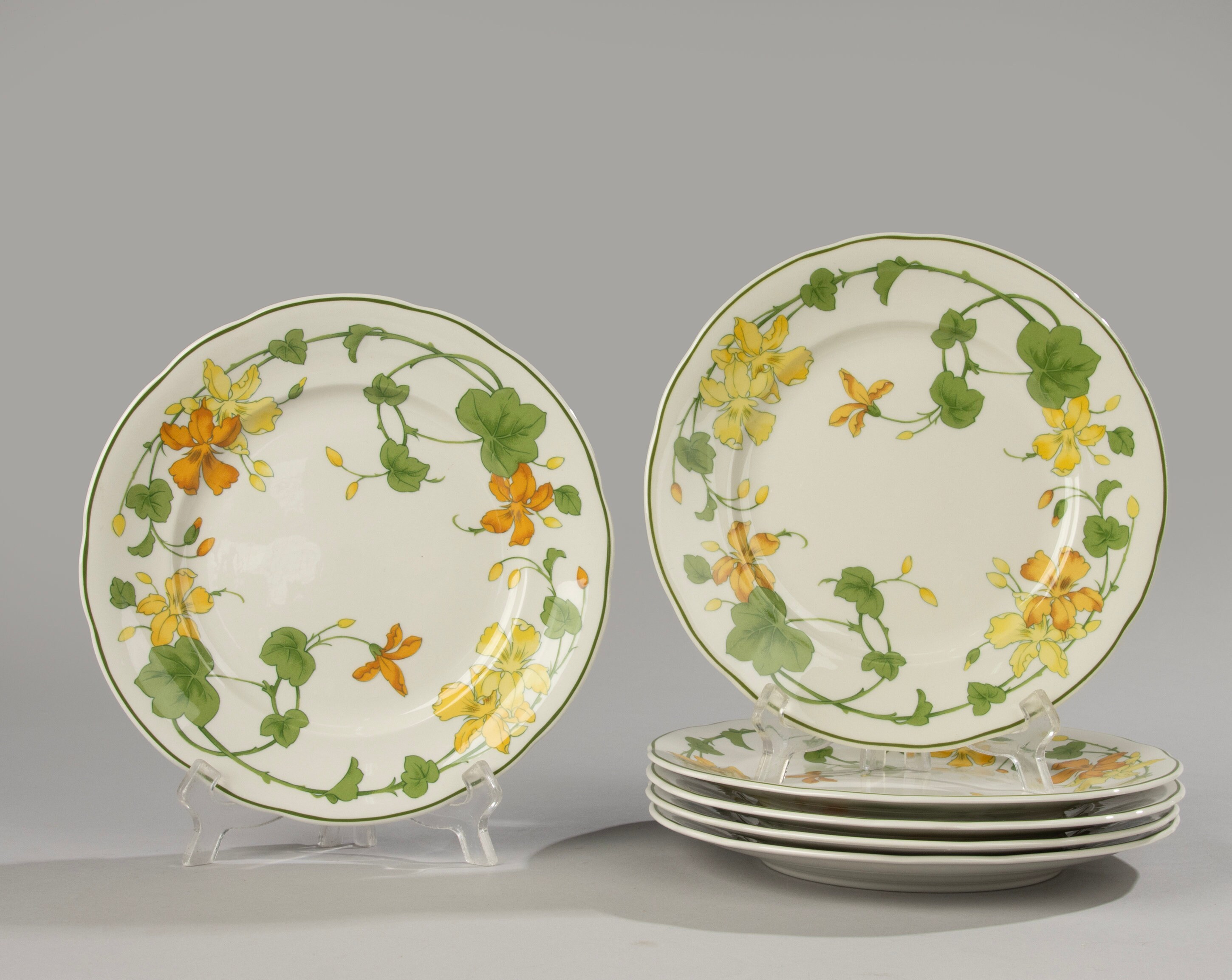 Set of 6 Breakfast Plates - Villeroy & Boch - Geranium - Etsy