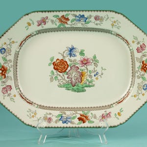 Prato de servir - Copeland Spode - Rosa chinesa