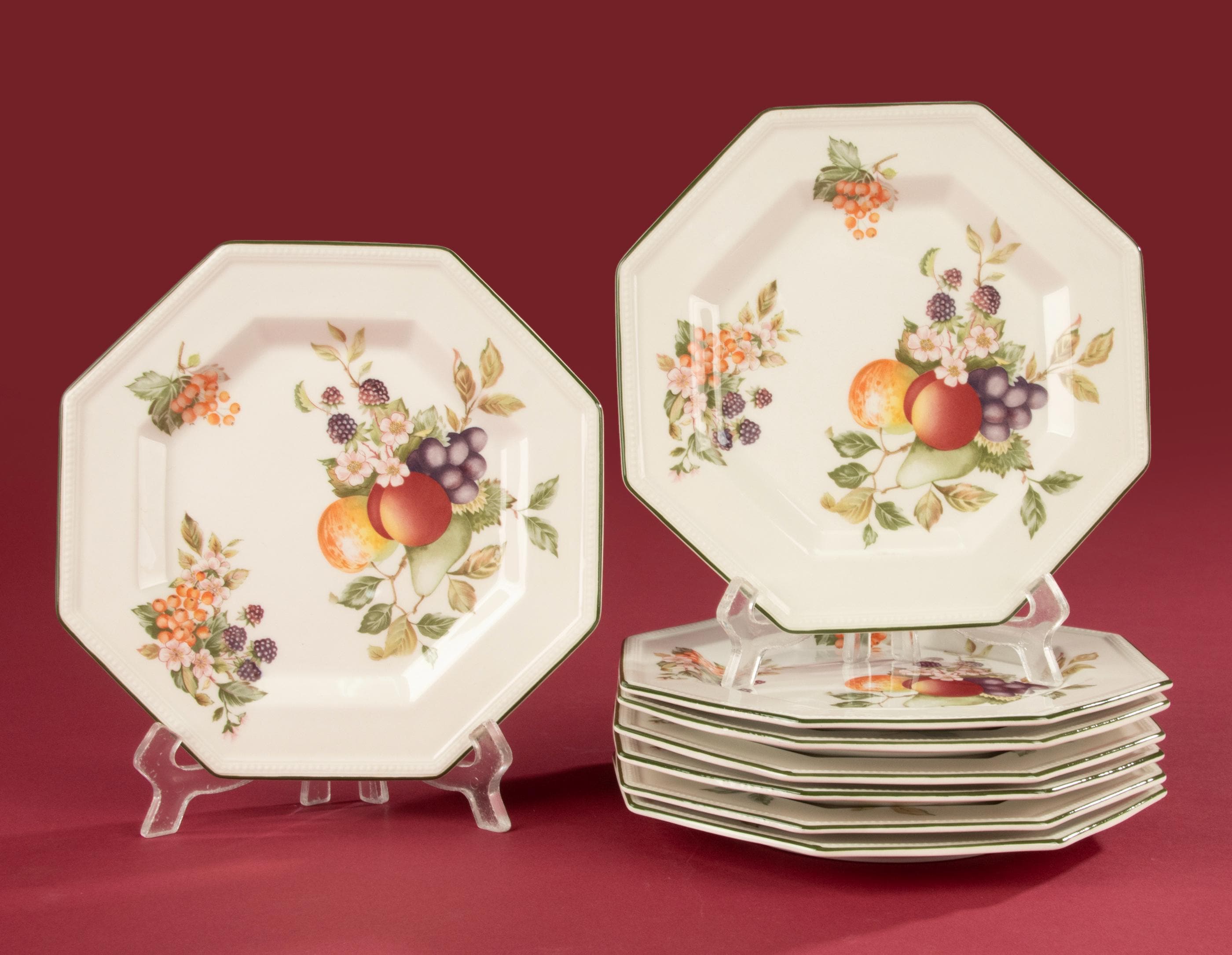 Set of 8 Dinner Plates - Johnson Brothers - Fresh Fruit - Etsy