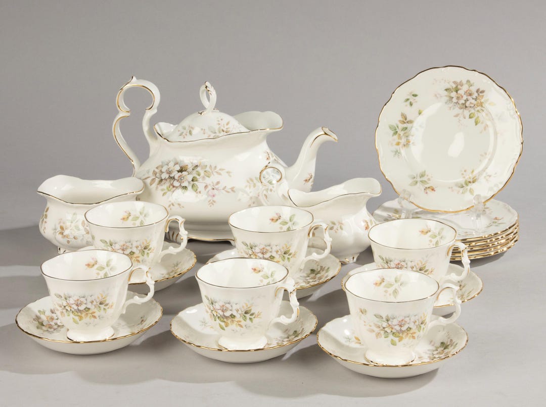 15 Piece Tea And Cake Set Royal Albert Haworth Etsy 15-piece-tea-and-cake-set-royal-albert-haworth-etsy