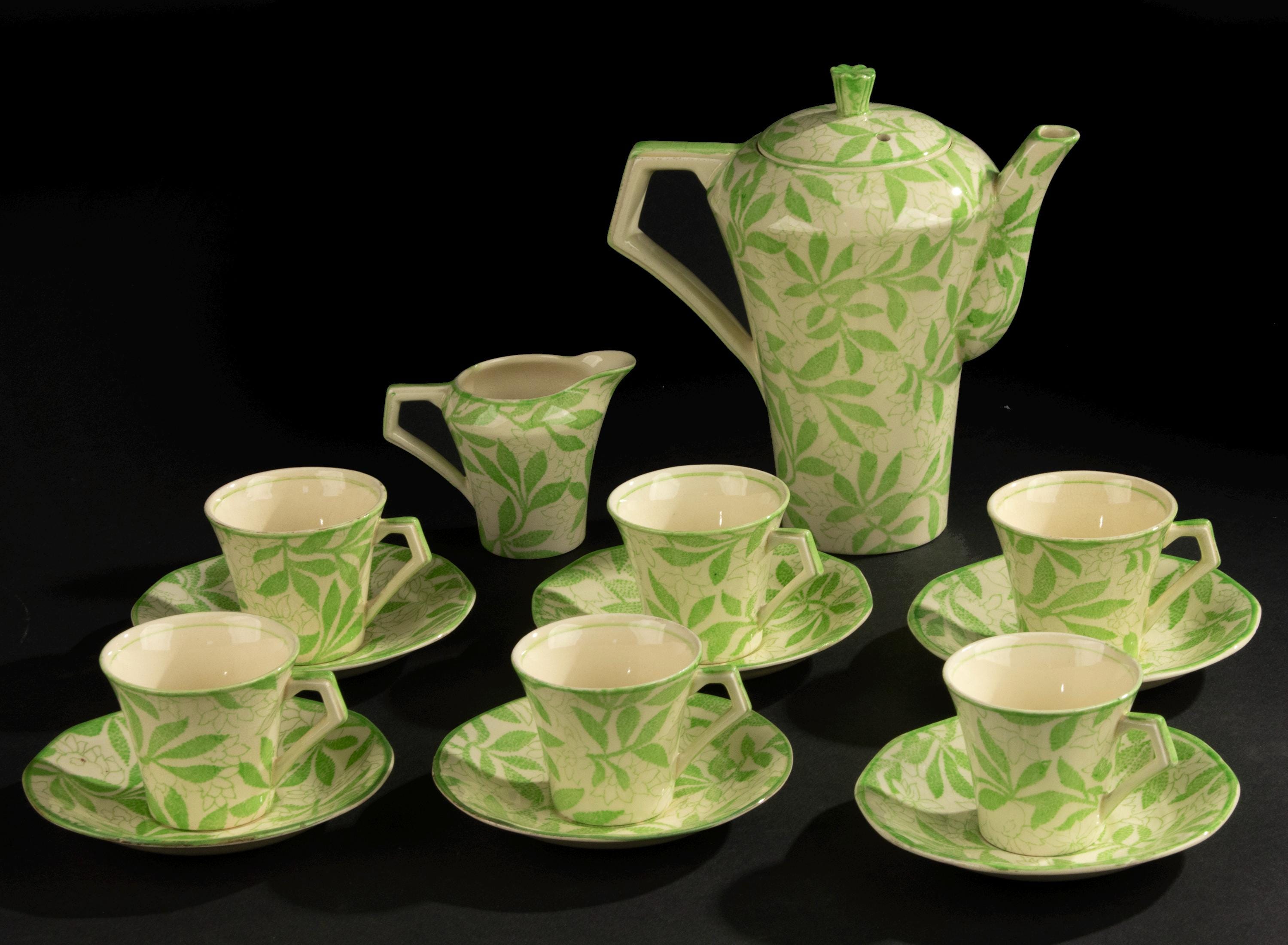 【 Cooper Bros 】クローバーのティーセット 3点 Barker Bros Tea Set - Etsy