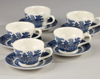 Set mit 5 Teetassen - Churchill - Willow