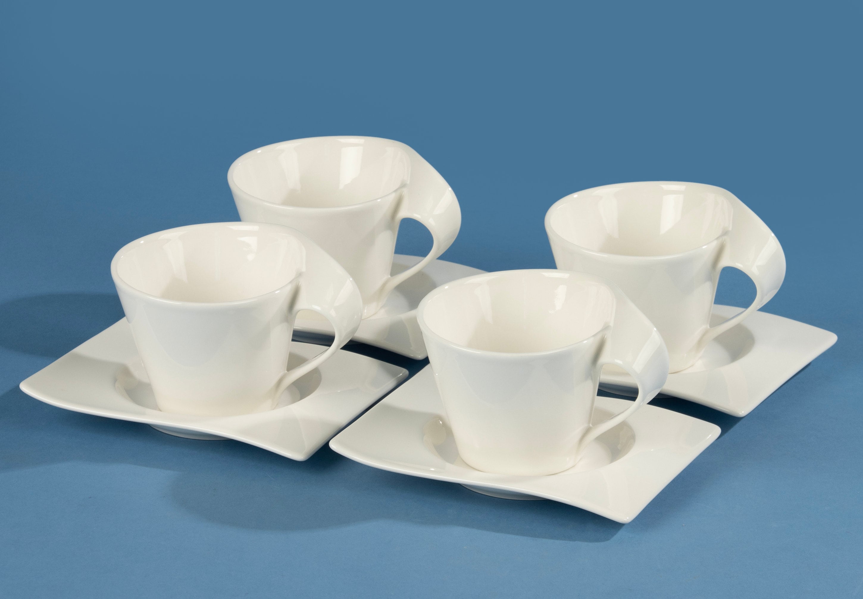 Villeroy & Boch デザートカップ 4個セット Set of 4 Tea Cups and Saucers - Villeroy & Boch - New Wave - Etsy